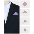 thumbnail image 3 of INSPIRE CHIC Men's Floral Pocket Squares Spring Colorful Flower Pattern Handkerchief for Men Dusty Purple One Size, 3 of 4