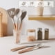 thumbnail image 5 of Juego de utensilios de cocina E-far de 10 piezas de silicona con mango de madera, 5 of 7