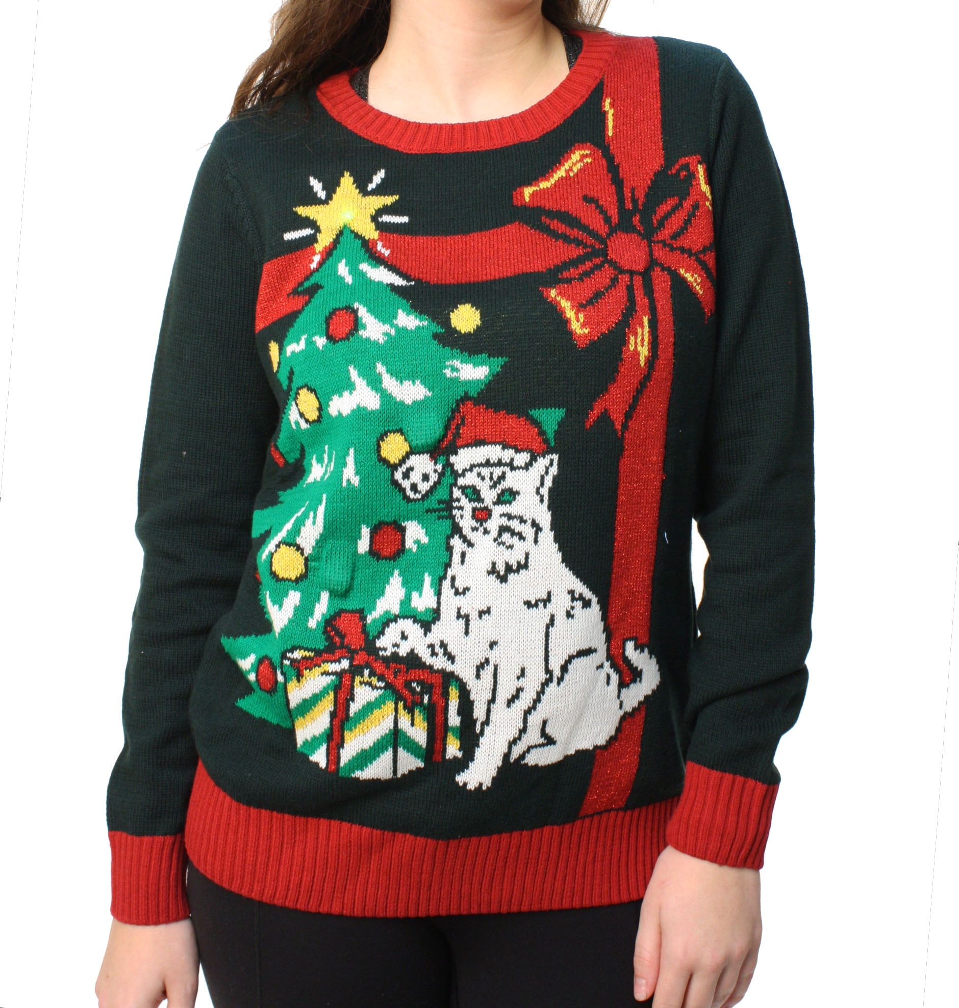walmart christmas sweaters womens
