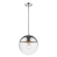 thumbnail image 2 of Golden Lighting 3219-L CH-CH 1 Light Pendant with Rod, Chrome, 2 of 3