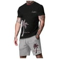thumbnail image 1 of Playeras Negras Para Hombre Algodon, Camiseta De Manga Corta Con Cuello Redondo Y Estampado A La Moda Para Niñas Y Niños, Camiseta Holgada De Verano, Camisetas Casuales, 1 of 5