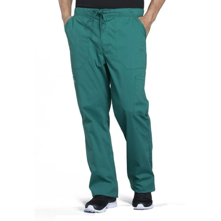 

Cherokee Workwear Professionals Men Scrubs Pant Tapered Leg Drawstring Cargo WW190