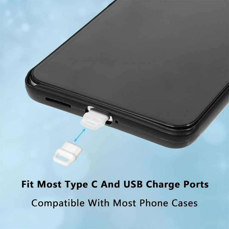 50 Pcs 7 Types USB Port Cover, Silicone USB C Port Dust Plugs Cap Cover For USB A