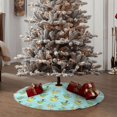 Lukts Doggy In Bubble Bath print color life Christmas Tree Skirt