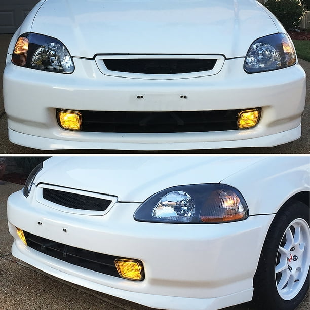 Spec-D Tuning Jdm Faros delanteros negros Oem Si Compatible con Honda Civic civic lx 98 tuning Spec-D Tuning Jdm Faros delanteros negros Oem Si Compatible con Honda Civic