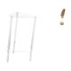 thumbnail image 1 of Mesita de noche,Mesa auxiliar de acrílico transparente,mesa auxiliar transparente de 2 niveles,Mesa pequeña de acrílico,mesita de noche pequeña,compacta,Escultura de hojas,Estatua de hoja, 1 of 8