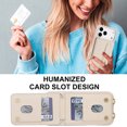 thumbnail image 4 of Tianyeda Crossbody Wallet Phone Case for iphone 17Pro ， PU Leather Case Back with Card Slot Magnetic Clasp Kickstand wrist holder white, 4 of 5