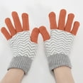 thumbnail image 4 of HAiming Women Winter Knitted Gloves Fleece Lined Color Block Thermal Warm Strenchy Touch Screen Soft Clothes, 4 of 4