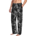 thumbnail image 6 of Sikiie Black Cats In A Garden Pajama Pants Men, PJ Bottoms, Sleep & Lounge Pants-Small, 6 of 6