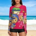 thumbnail image 6 of Team Umizoomi Women's Sunscreen Shirt Long Sleeve Workout Tops Crewneck Soft Comfy Tees Casual T-Shirt S, 6 of 7