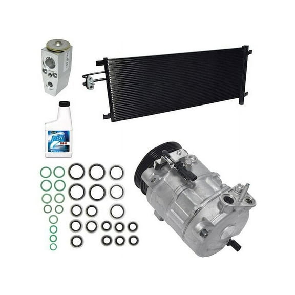 A/C Compressor Kit with Condenser - Compatible with 2014 - 2016 GMC Sierra 1500 V8 2015