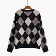 thumbnail image 4 of Kaondbfi Women's Sweater Coat, V Neck Knit Cardigan Loose Retro Green Sweater Coat for Fall Winter Stylish Outerwear for Daily & Casual Occasions Winter Coat for Women, 4 of 7
