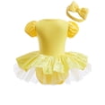 thumbnail image 4 of ATAIKU 3-18M Infant Baby Girls Princess Romper Onesie Dress Bodysuit with Headband Toddler Christmas Halloween Birthday Dresses, 4 of 6