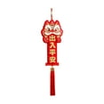 thumbnail image 3 of S SERENABLE Chinese New Year Hanging Decoration 2024 Dragon Lion Door Sign Blessing Chinese Characters for Wall,Home Decor,Christmas Tree C, 3 of 8