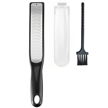 

Nicoport Citrus Zester Professional Cheese Grater Stainless Steel Lemon Zester Grater with Protect Cover and Brush