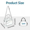 thumbnail image 4 of Stadium Approved Clear Lunch Bag Transparent Bag Crossbody Bag with Adjustable Strap Clear Lunch Box for Women Men Work Concerts Sports, 4 of 7