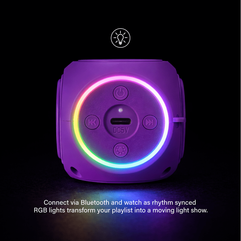 Incipio SpinBeats Wireless Bluetooth Speaker Purple photo 3