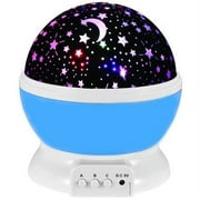 Upgraded Version Remote-Controlled Romantic Rotating Spin Music Starry Sky Night Light Projector Children Kids Baby Sleeping Night Light
