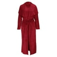 thumbnail image 2 of KIHOUT Plus Size Dresses For Women Clearance Women's One Coat Two Wear Slim Reversible Velvet Dress Cardigan Loose Long Coat Two Piece Suit+belt, 2 of 9