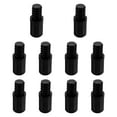 thumbnail image 2 of DOLITY Push Broom Handle Threaded Tip for Household Duster Attachment Threaded Head black 19mm 10pcs, 2 of 9