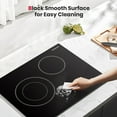 thumbnail image 6 of GASLAND 21 Inch 2 Burners Electric Cooktop, ETL Certificated, Built-in Radiant Ceramic Apartment Cooktop, 3700 W Electric Stove Top, 240 V, 6 of 7