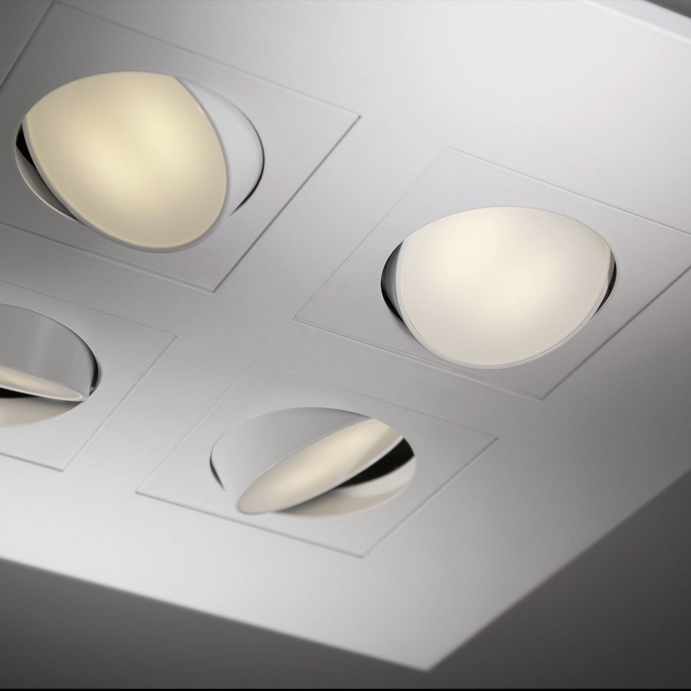 Eurofase Lighting Venue 36W Led Square Flush Mount 14.5 Inches Wide By