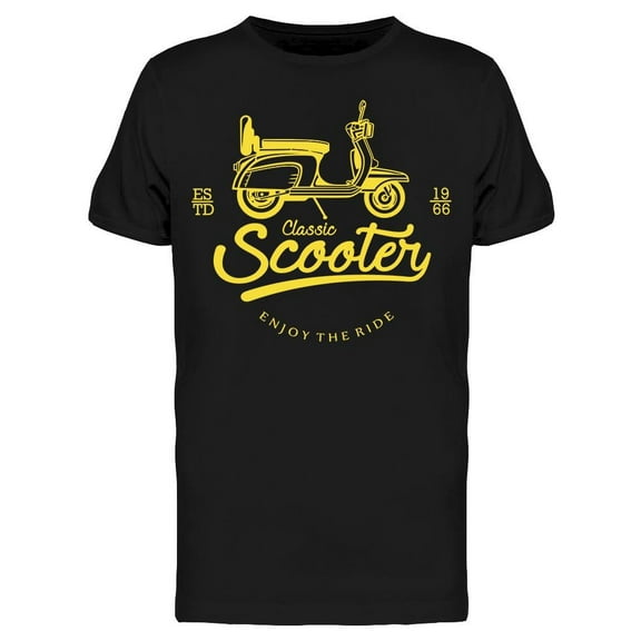 Classic Scooter: Enjoy The Ride Tee Men's -Image by Shutterstock