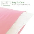 thumbnail image 3 of NTBAY Ultra Soft Double Brushed Microfiber Pillowcase Set, Hypoallergenic, King Size, Pink, 2 Pack, 3 of 5