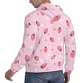 thumbnail image 3 of KLL Floral Strawberr Print Mens Hoodie Long Sleeve Casual Pullover Hooded Sweatshirt Fashion Drawstring Hoodies with Pocket-XX-Large, 3 of 6