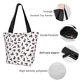 thumbnail image 4 of Honeii Poodle Dog Print Women Top Handle Satchel Handbags,Fashion Handbag,Messenger Tote Bag Purse for Women,Shoulder Bag Handbag for Travel, Work, 4 of 6