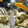 thumbnail image 4 of Estatua Moai en miniatura, decoración del hogar, acuario, paisajismo, artesanía en piedra, escultura Moai de isla, decoración de jardín, pequeña figura de piedra, 4 of 8