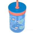 thumbnail image 3 of Contigo Kid's 14 oz. Leighton Tumbler with Straw - Blue Poppy/Narwhals, 3 of 5