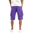 thumbnail image 7 of WERYOUNG Cargo Shorts For Men Solid Color Elastic Waist Casual Summer Athletic Shorts With Pockets For Outdoor Sports Soft Bottom L, 7 of 7