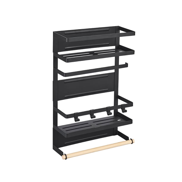 Estante De Refrigerador Magnético Estante Magnético Multifuncional Estante De Especias Magnético Extraíble Organizador De Botellas De Condimentos Con Gran Capacidad Para Cocina Interior Moyic HA026758-01