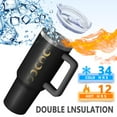 thumbnail image 2 of 1pc Witch 40oz Tumbler with Straw & Handle - Insulated Stainless Steel Cup | Holiday Gift for Man Women (Christmas, Valentine's, Birthday), 2 of 5