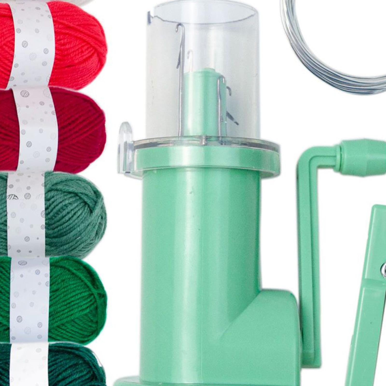 Hand Knitting Machine Tool Set Acrylic Yarn Repair Weave Knitting Tool Cord Knitter Household for Sewing Crochet DIY Crafts Project 12 Colors Yarn Set