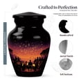 thumbnail image 2 of MUKTIVE Musician Memorial Urns for Adult Male, Black Funeral Urns for Human Ashes Adult Female 1 Large 4 Keepsake, Adult Cremation Urn for Mom & Dad, Burial Urn for Human Ashes, 10 & 3 Inch, 2 of 7