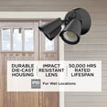 thumbnail image 2 of PRTW0905LAJENBK AFX Pratt - 22W 2 LED Outdoor Wall Sconce-5 Inches Tall and 7.5 Inches Wide-Black Finish, 2 of 4