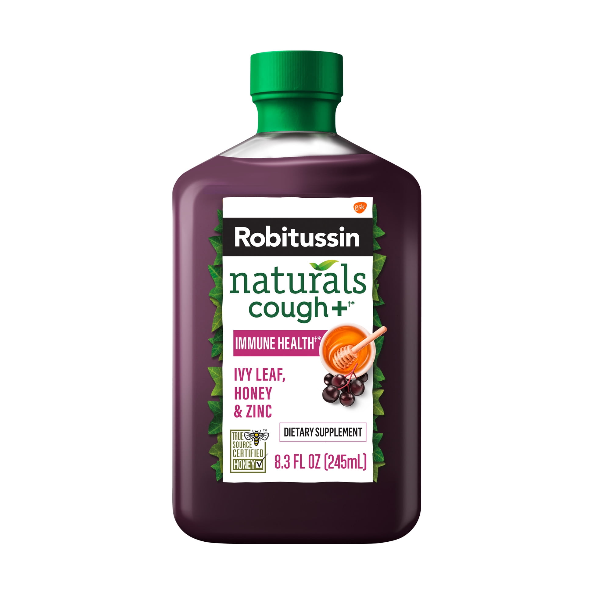 Robitussin Naturals Cough Relief + Immune Health Dietary Supplement - 8.3 Oz Syrup