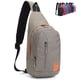 thumbnail image 1 of Peicees Mochila pequeña con bandolera, impermeable, unisex, bandolera en el pecho, 1 of 5