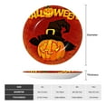 thumbnail image 2 of Wukai Halloween Pumpkin Print Decorative Plate for Display,Bone China Decorative Plate, Ceramic Dinner Plate with Stand, Vertical Ceramic Plate-8in, 2 of 6