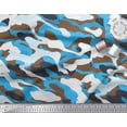 thumbnail image 3 of Soimoi Velvet Fabric Two Tone With White Camouflage Print Fabric by Yard 58 Inch Wide, 3 of 3