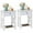 White-2pcs, variant on UBesGoo Set of 2 Night Stands for Bedroom Rustic Nightstand Bedside End Tables with Drawer Storage,White