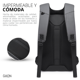 thumbnail image 3 of Mochila Antirrobo para Laptop Gaon Resistente al Agua Gris Oscuro, 3 of 8