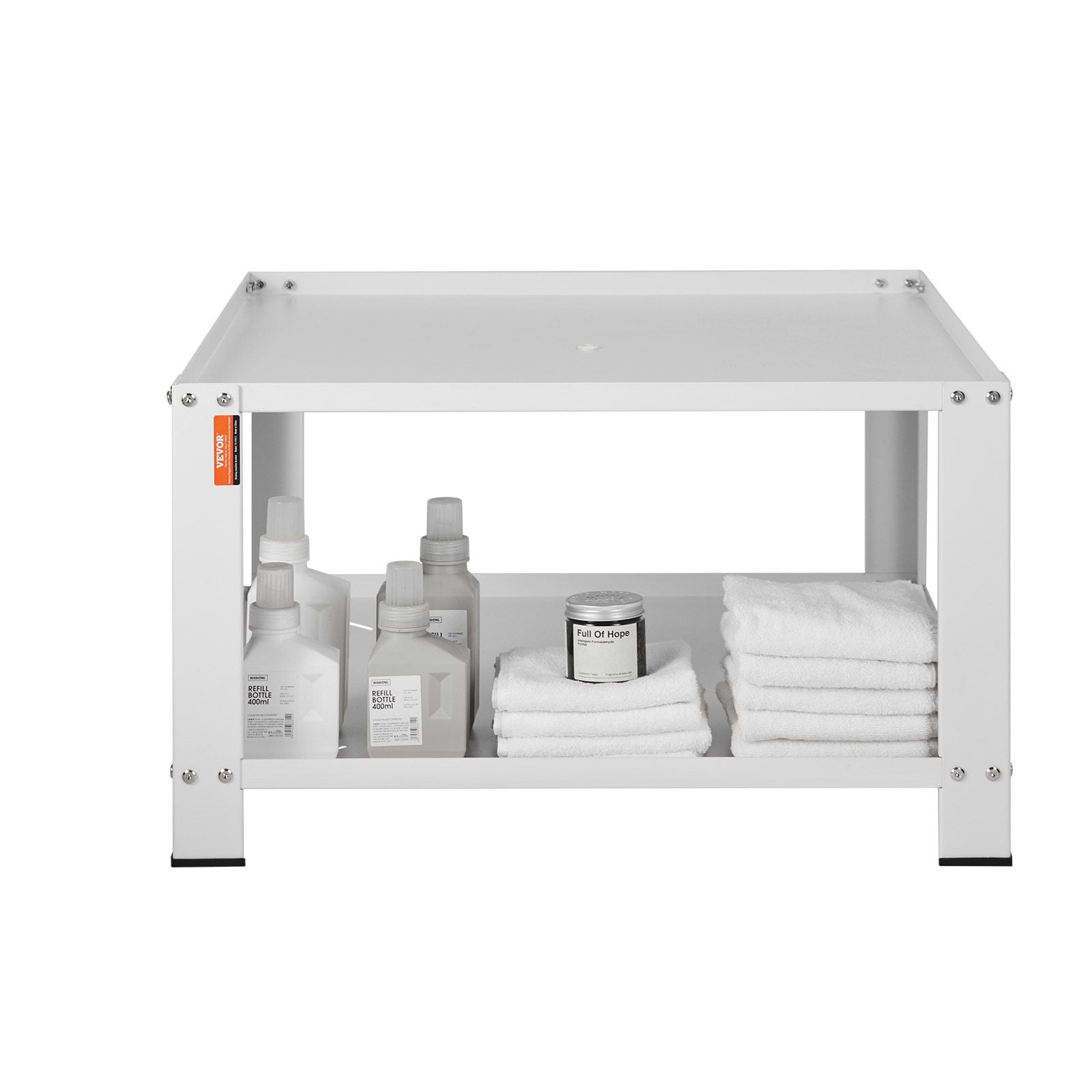 660lbs Capacity Laundry Pedestal, 28"Lx28"W Washer/Dryer Stand with Storage Shelf