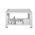 thumbnail image 2 of 660lbs Capacity Laundry Pedestal, 28"Lx28"W Washer/Dryer Stand with Storage Shelf, 2 of 7