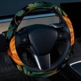 thumbnail image 2 of Thanksgiving Pumpkin Leaves Car Wheel Covers, Steering Wheel Covers, Car Wheel Cover - 14.5 Inch Printing PVC Leather Auto Accessories, 2 of 6