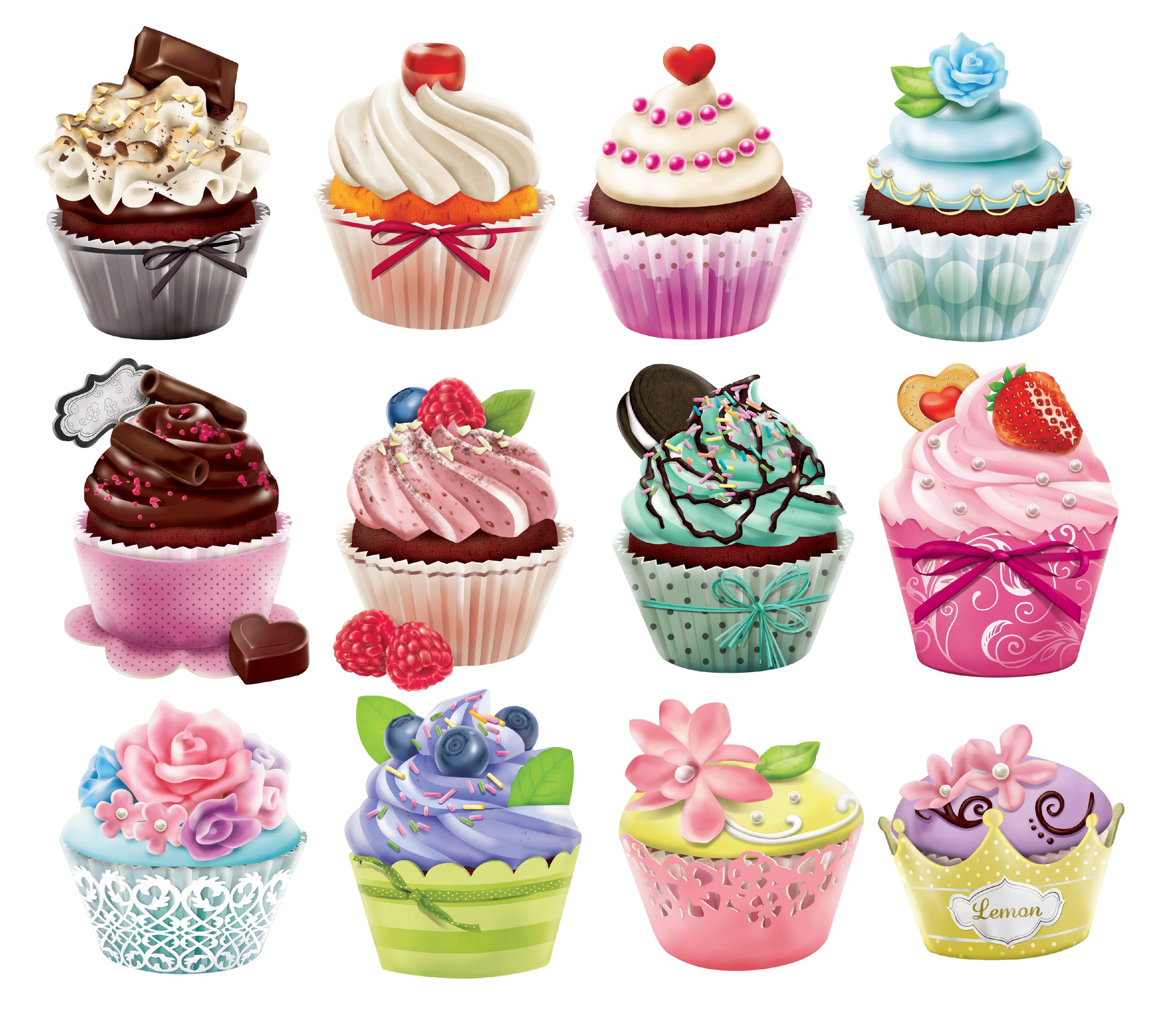 Cra-Z-Art Multi-Shaped Cupcakes Jigsaw Puzzles, 500 Total Pieces