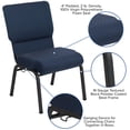 thumbnail image 2 of 20.5 in. Cobalt Molded Foam Church Chair with Book Rack, 2 of 10