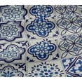 thumbnail image 4 of oneOone Cotton Jersey Medium Blue Fabric Floral & Tiles Moroccan Sewing Material Print Fabric By The Yard 58 Inch Wide, 4 of 4